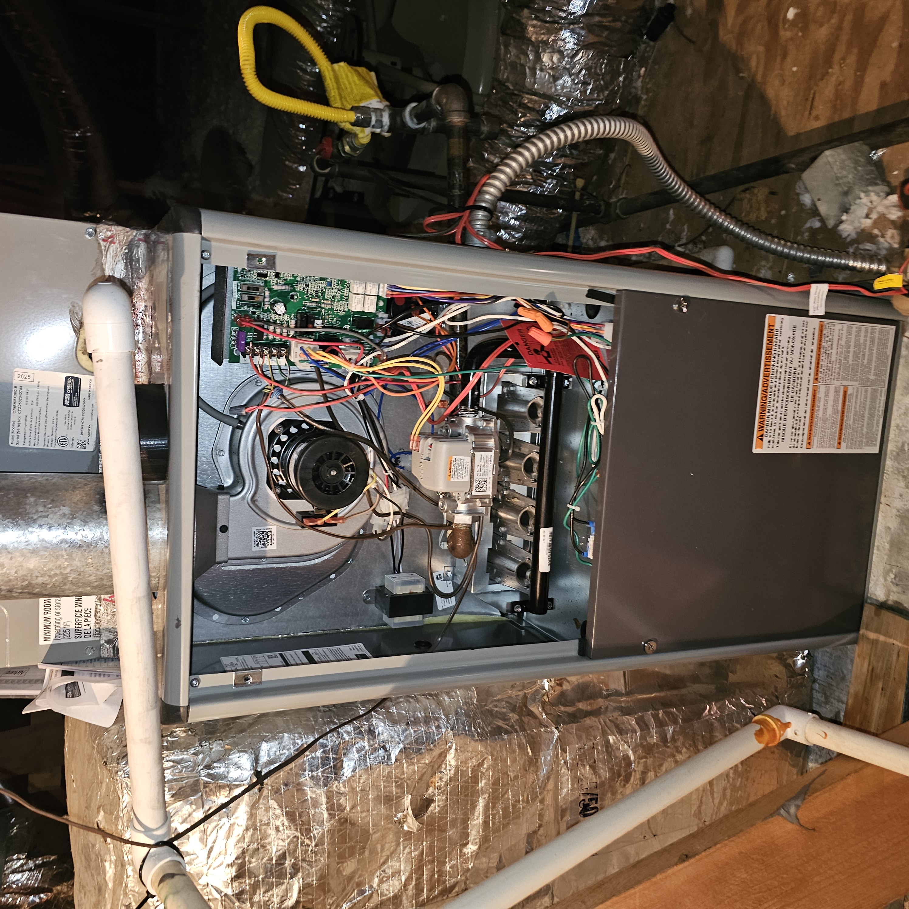New furnace installation