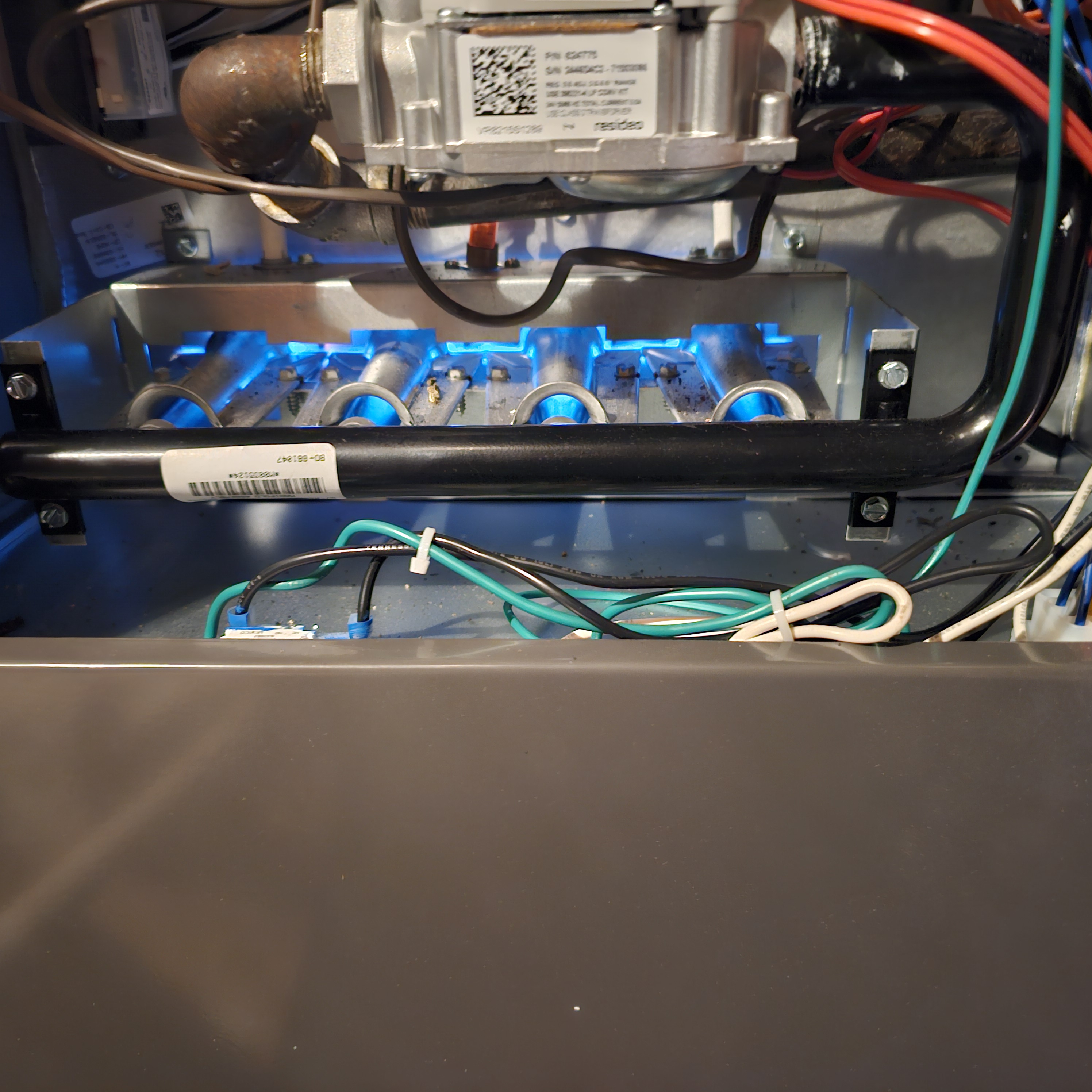 New Airtemp AC condenser installed