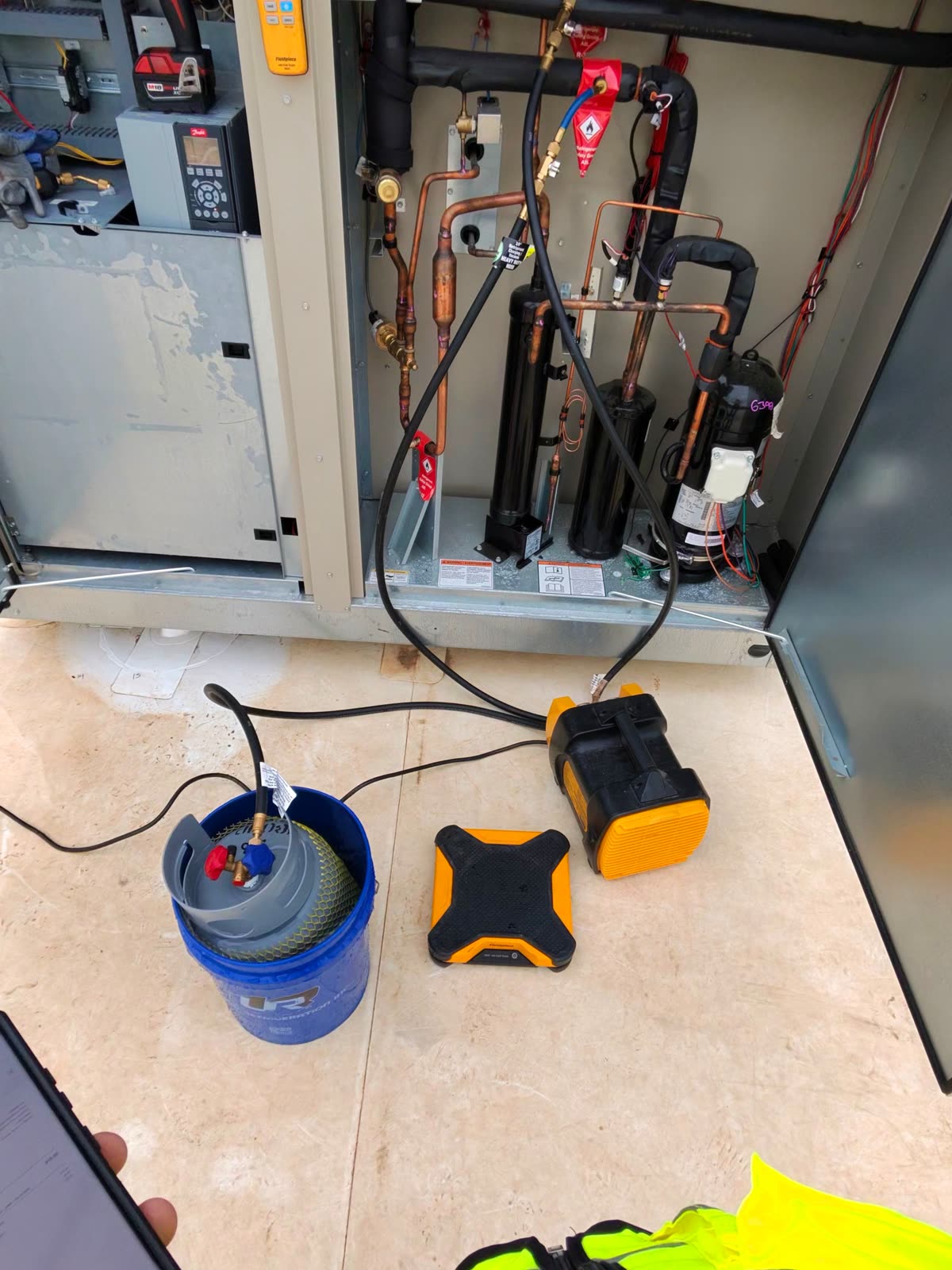 Outdoor AC condenser unit